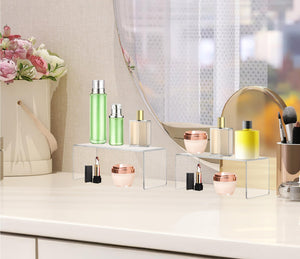 Clear Acrylic Display Risers, 2 Pc, 8x4x4.5in – Yosham