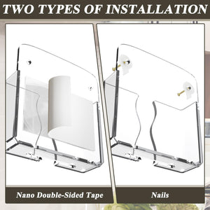 Transparent Wall-Mount Phone Holder, 2-Pack – Yosham
