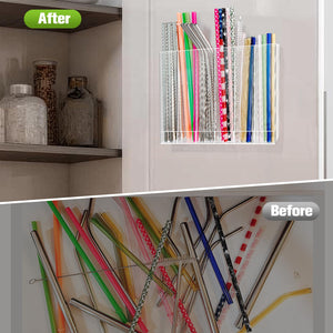 Acrylic Straw Holder for Cupboard Door – Yosham