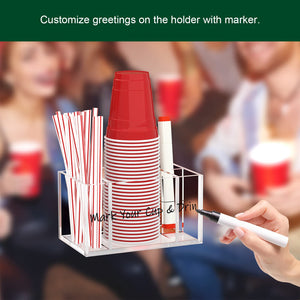 Acrylic Party Cup Holder & Organizer – Yosham