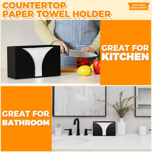 Matte Black Acrylic Paper Towel Dispenser – Yosham