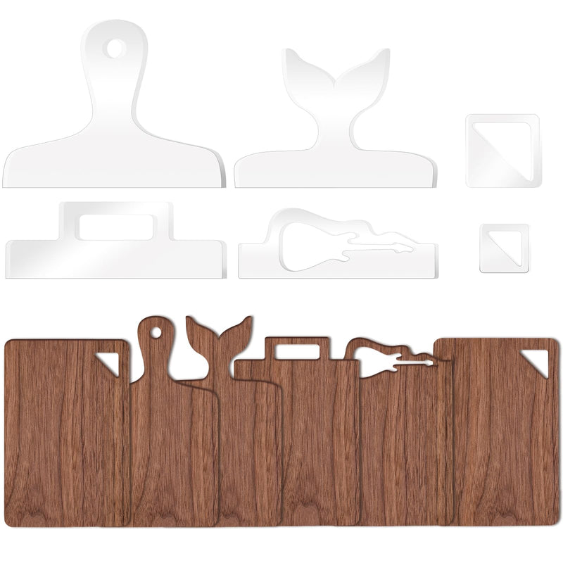 Acrylic Charcuterie Handle Templates, 6-Pc Style 3 – Yosham