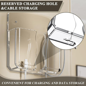 Transparent Wall-Mount Phone Holder, 2-Pack – Yosham