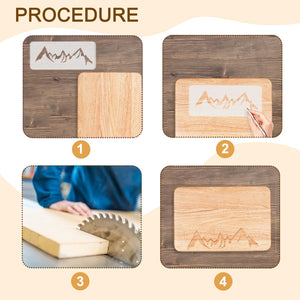 Mountain Range Acrylic Router Template – Yosham