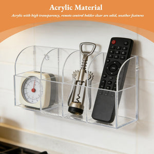 Wall-Mount Acrylic Remote Control Holder – Yosham