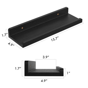 Rustic Wood Floating Wall Shelves, Set of 6 – Yosham