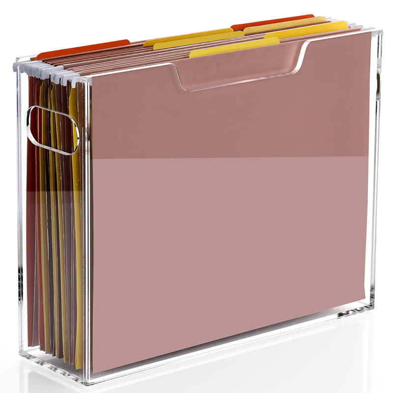 Acrylic Hanging File Crate with Handle – Yosham