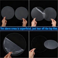 10 Pieces 5 '' Acrylic Circle Blanks Clear Disc Round Transparent Acrylic Coasters Ornament Blanks Miniature Bases for Crafts Christmas Ornament DIY Art Projects Suplies