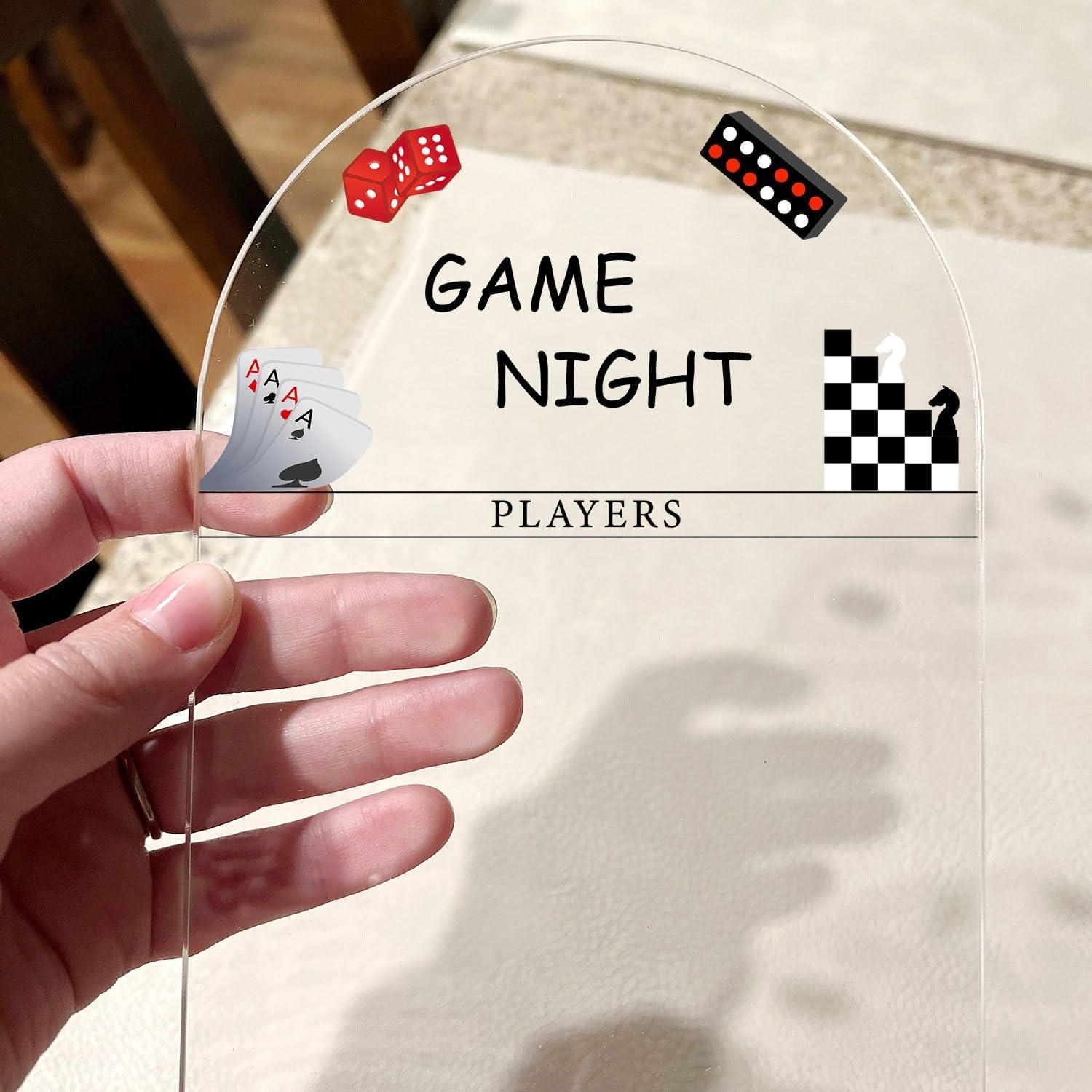 Personalized Acrylic Game Score Board — 8X12" – view 3