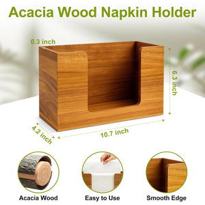 Acacia Wood Countertop Paper Towel Holder – Yosham