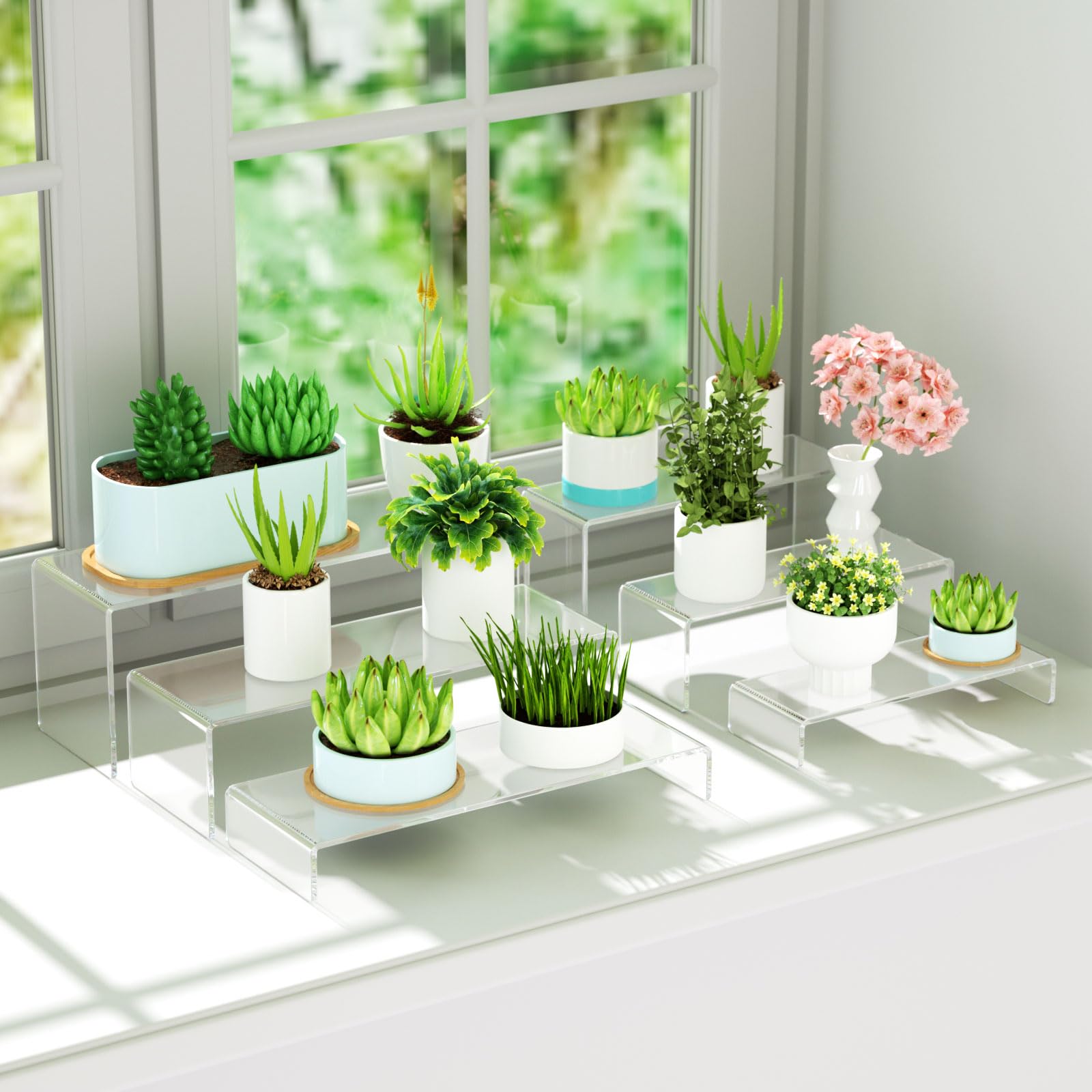 12in Large Rectangular Acrylic Risers – Yosham