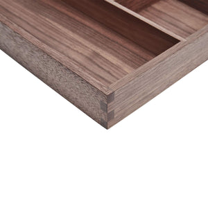 Black Walnut Wood Desk & Drawer Organizer Tray – Yosham