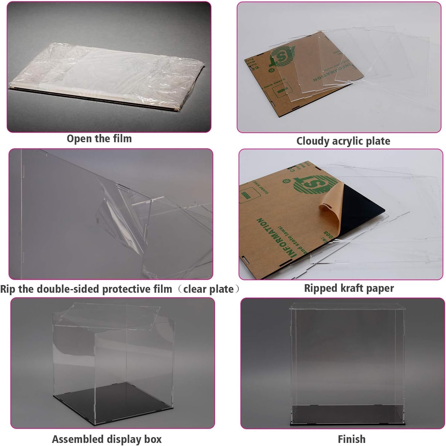 Clear Acrylic Display Case — display case 6*6*6 – view 7