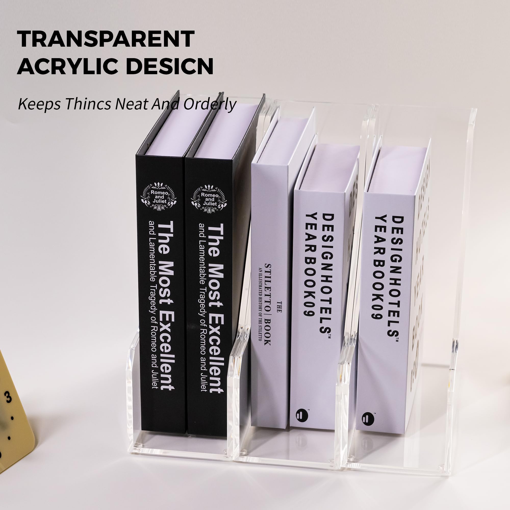 Clear Acrylic Magazine & File Holder, Standard – view 4