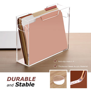 Acrylic Hanging File Crate with Handle – Yosham