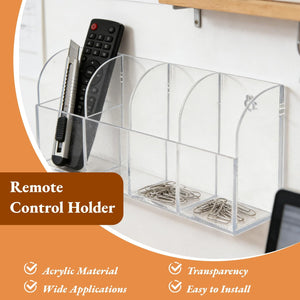 Wall-Mount Acrylic Remote Control Holder – Yosham