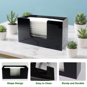 Black Acrylic Countertop Paper Towel Holder, 2-Pk – Yosham