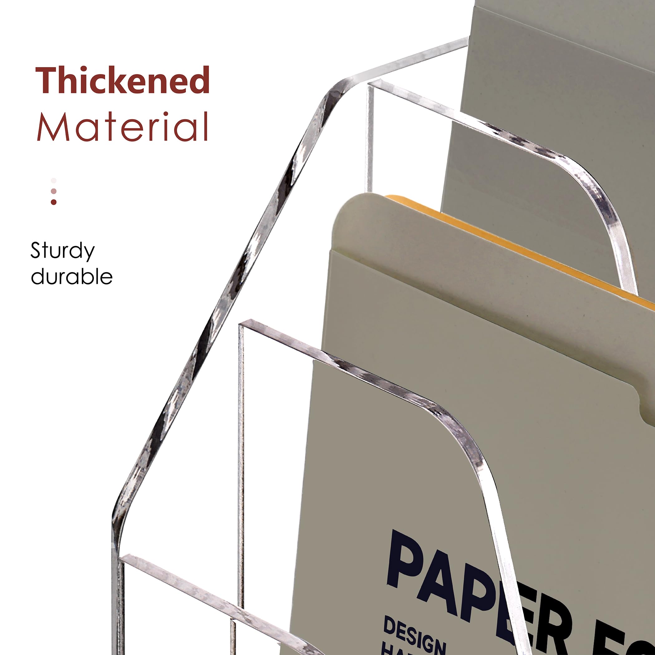 Clear Acrylic Wall-Mount File & Mail Organizer, 3 Tier – view 8