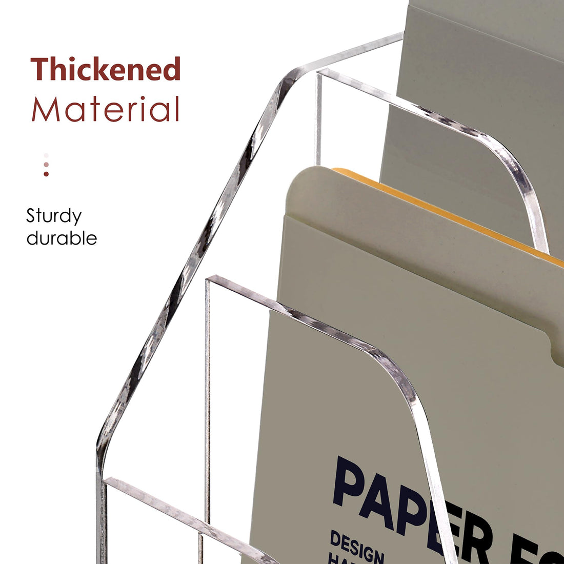 Clear Acrylic Wall-Mount File & Mail Organizer, 3 Tier – view 8