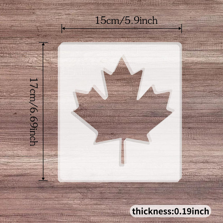 Maple Leaf Acrylic Router Inlay Template – view 2