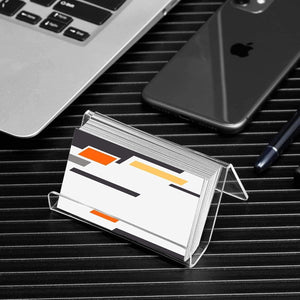 Acrylic Business Card Holder for Desk, Pack of 2 – Yosham