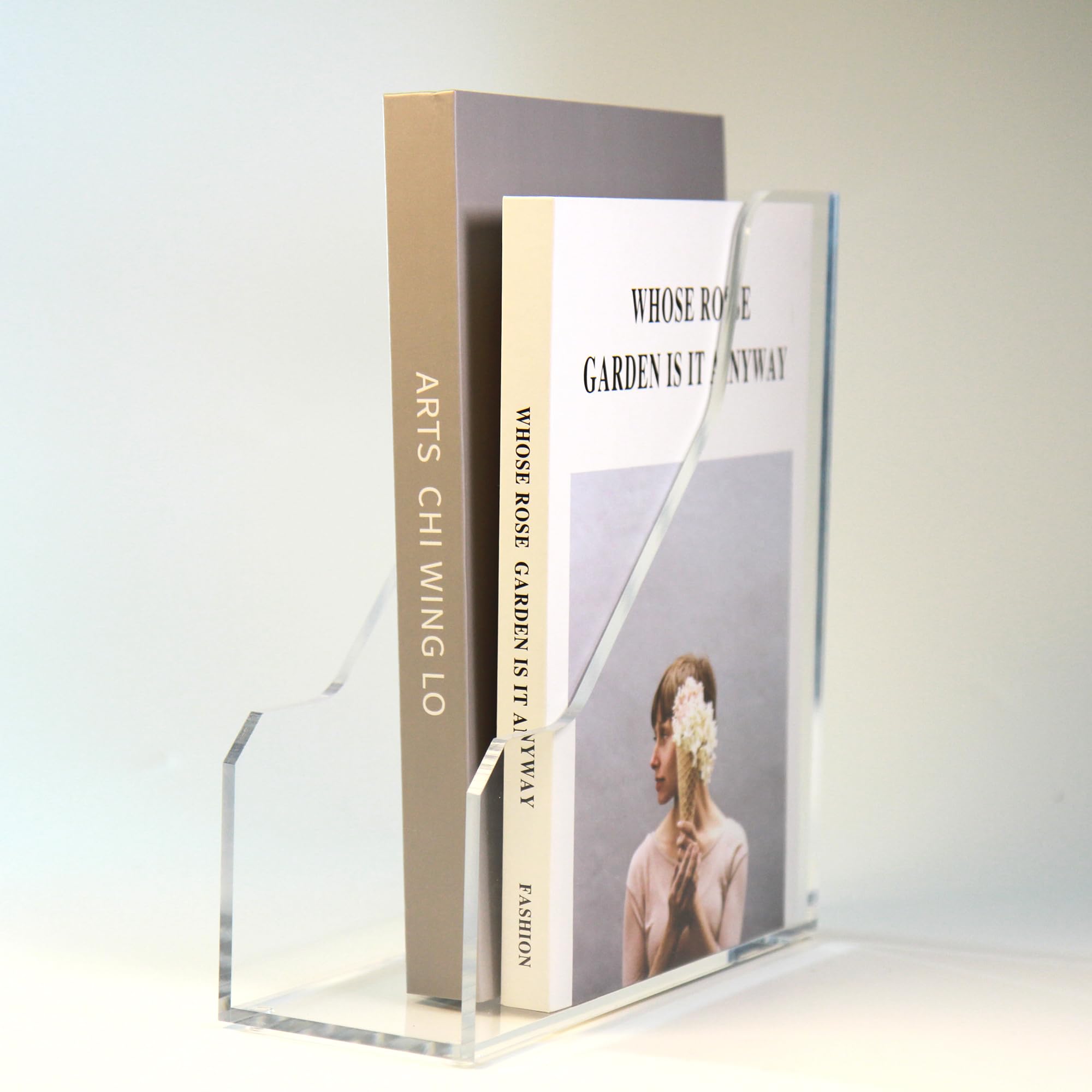 Clear Acrylic Magazine & File Holder, Standard