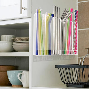 Acrylic Straw Holder for Cupboard Door – Yosham