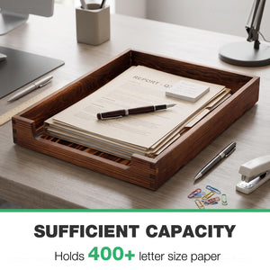 Wooden Letter Tray Desktop Organizer – Yosham