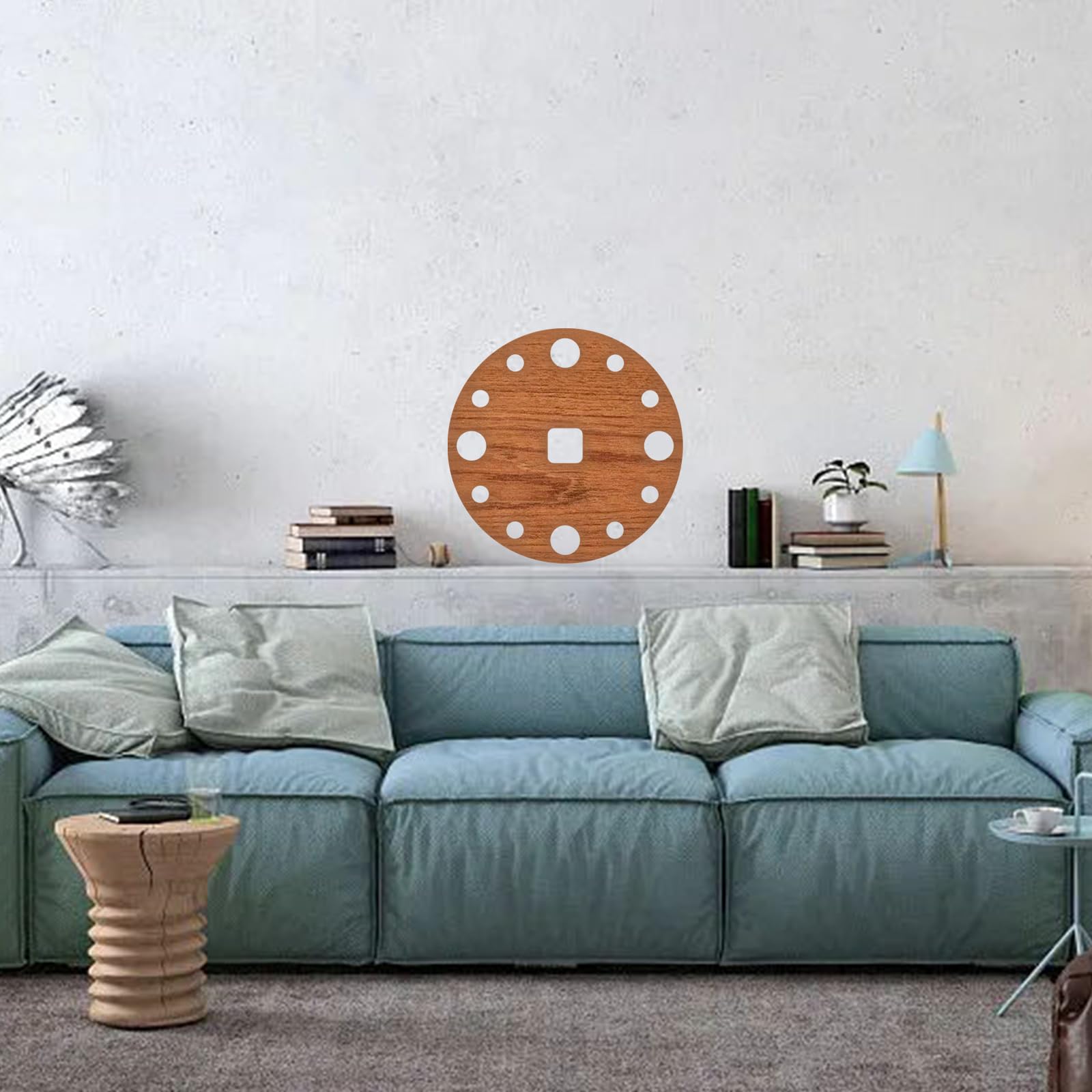 Acrylic Clock Face Router Template, 12" Circle – view 6
