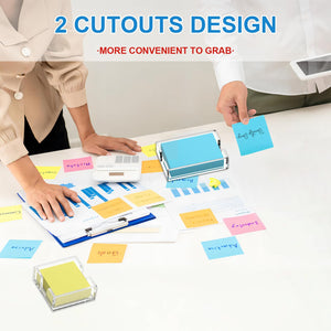 Clear Acrylic Sticky Note Dispenser, 4x6 in – Yosham