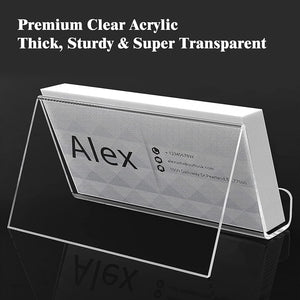 Acrylic Business Card Holder for Desk, Pack of 4 – Yosham