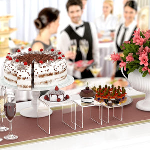 Square Acrylic 3-Tier Display Risers, 6 Pcs – Yosham