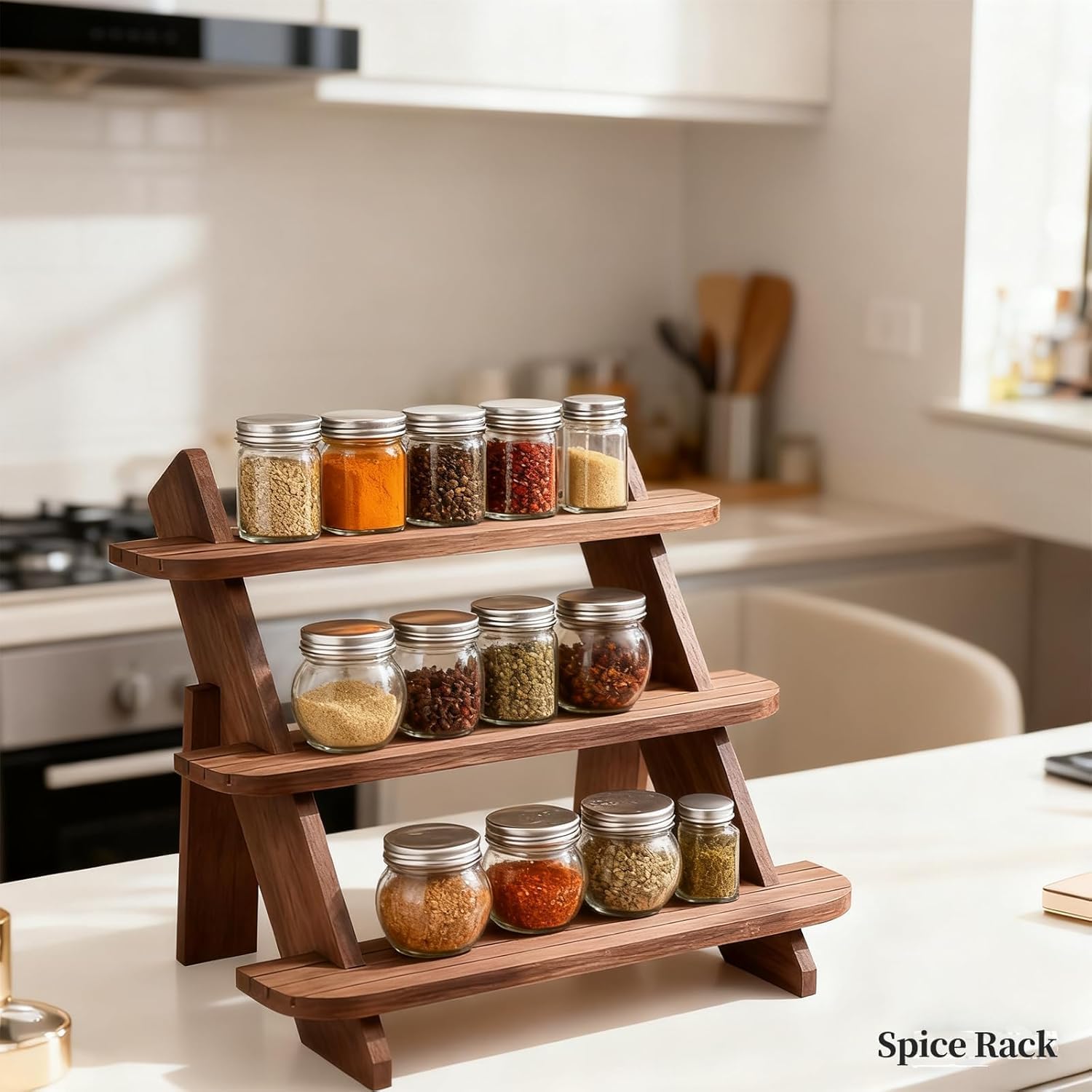 Walnut Wood 3-Tier Perfume & Display Riser – view 8