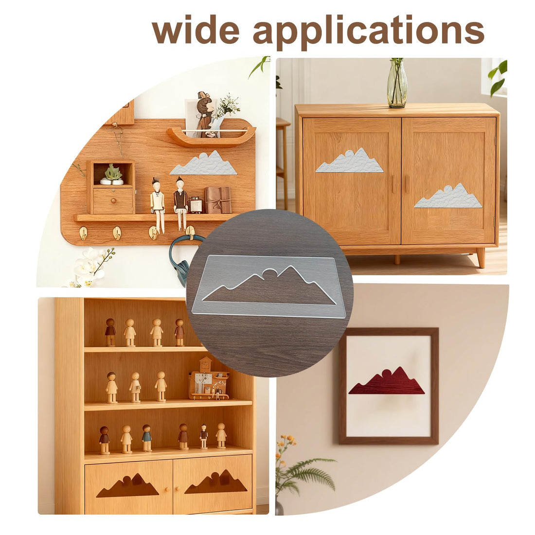 Acrylic Sunset Mountain Router Inlay Template – view 6