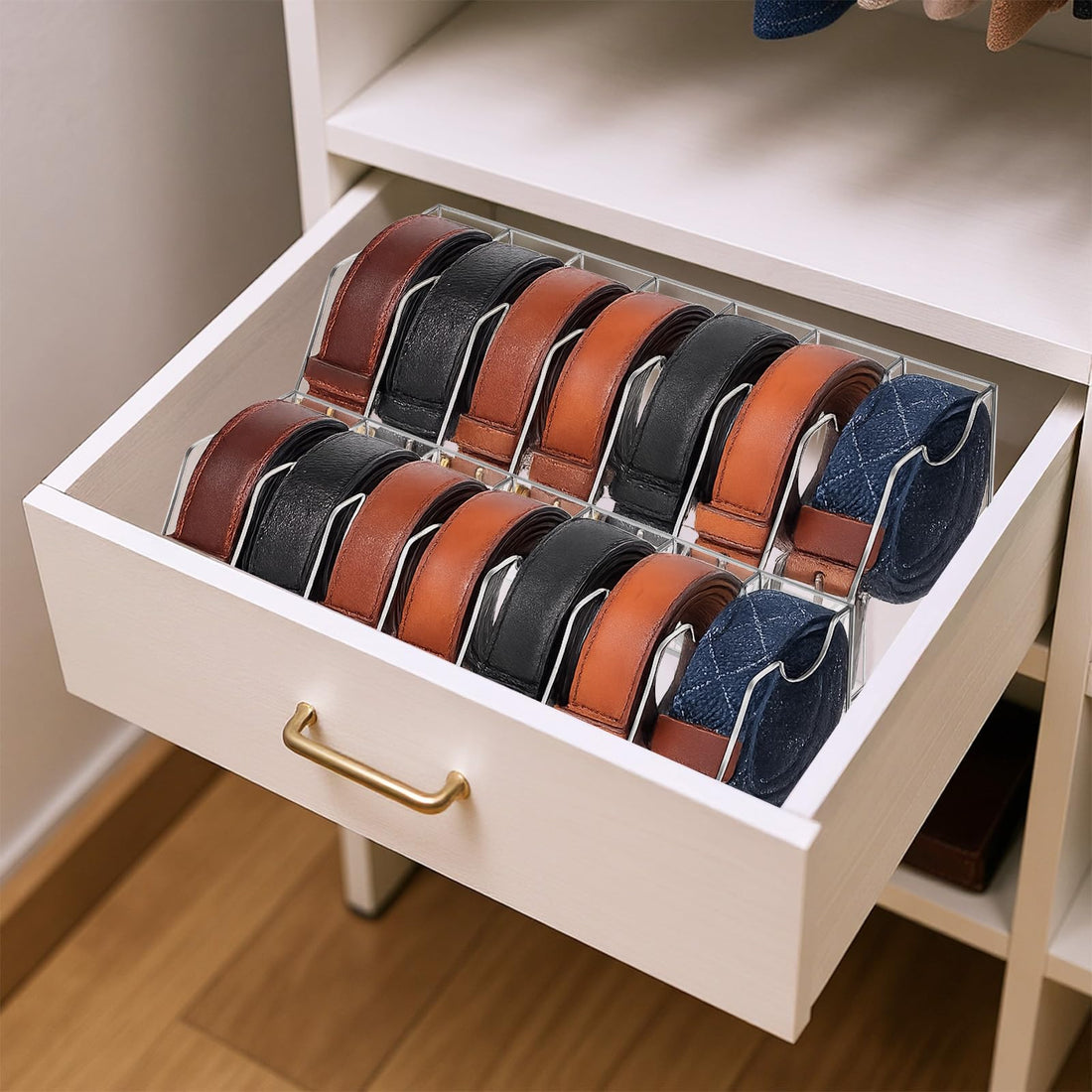 7-Compartment Acrylic Belt Organizer – view 4