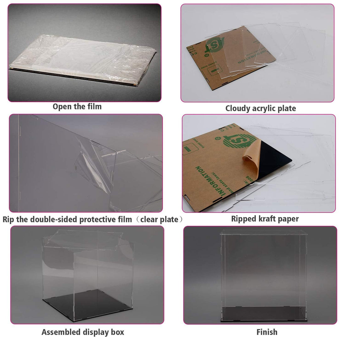 Clear Acrylic Display Case — display stand 25.4*25.4*25.4 – view 5