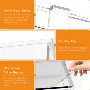 Crystal Clear Acrylic Sticky Note Holder, 4x6 – Yosham