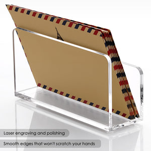 Clear Acrylic Desk Mail & Bill Organizer – Yosham