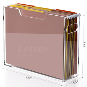 Acrylic Hanging File Crate with Handle – Yosham