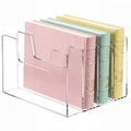 Clear Acrylic Desktop File Sorter, 4 Sections