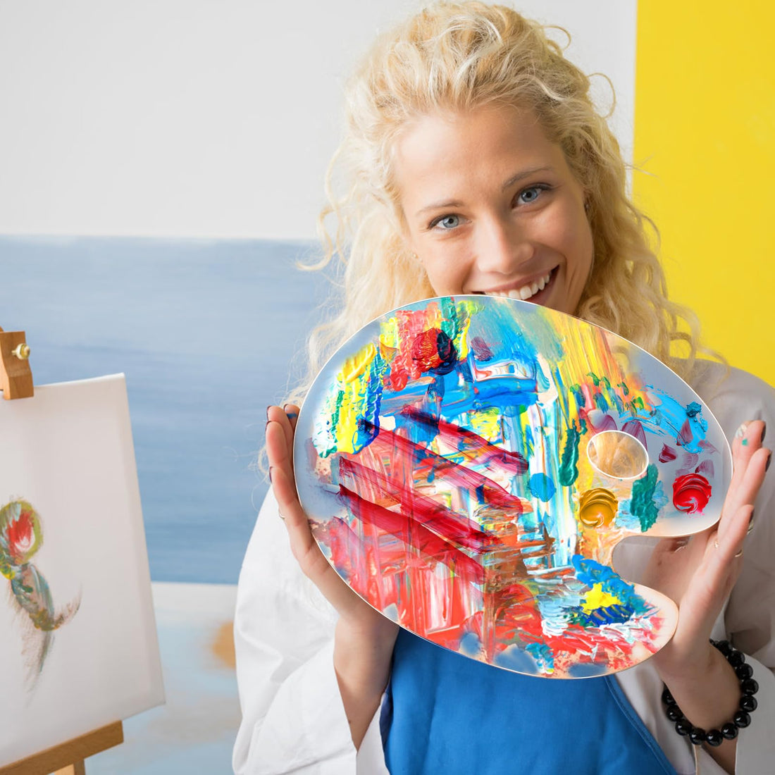 Acrylic Paint Palettes with Thumbhole, 4-Piece Set – view 7