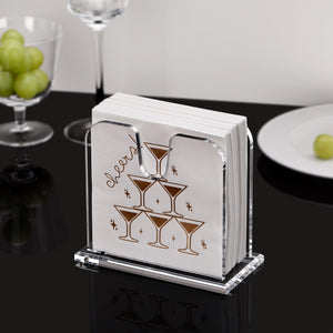 Clear Acrylic Cocktail Napkin Holder – Yosham