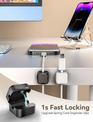 Acrylic Desktop Phone Stand with Cable Slot, 2-Pack – Yosham