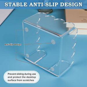 Scalloped Acrylic Sticky Note Holder, 3x3 – Yosham
