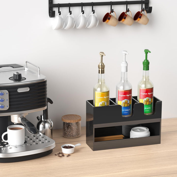 2-Tier Acrylic Coffee Cup & Condiment Organizer – Yosham