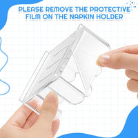 1PC Scalloped Acrylic Sticky Note Holder – 3x3 Inch Clear Wave-Edge Notepad Dispenser, Thick Durable Desk Organizer for Office, Home, Dorm & Classroom