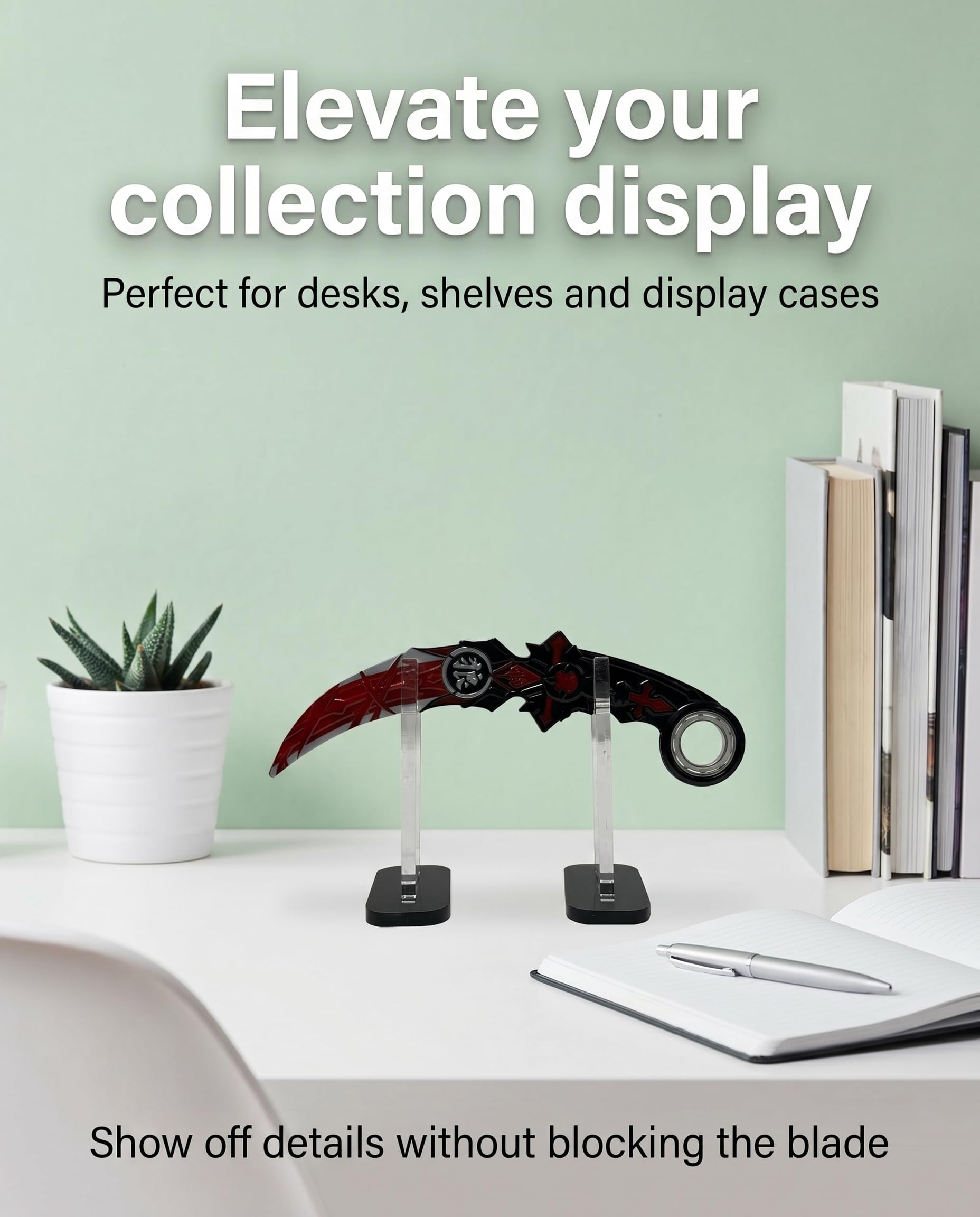 Acrylic Knife & Sword Display Stand, 4-Pack – view 2