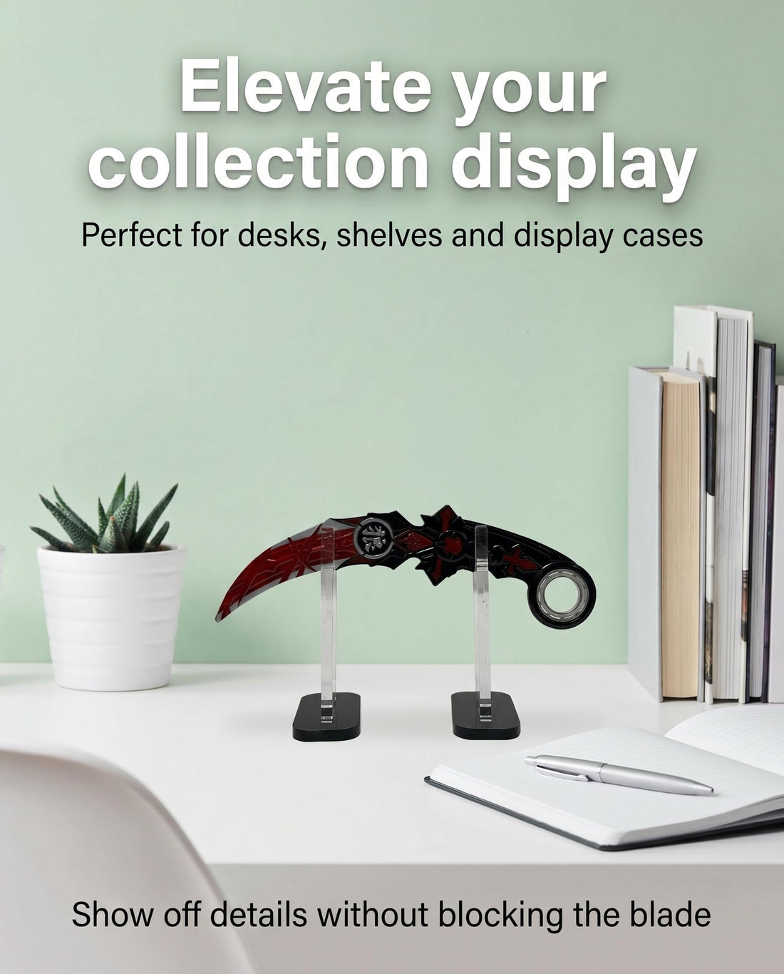 Acrylic Knife & Sword Display Stand, 4-Pack – view 2