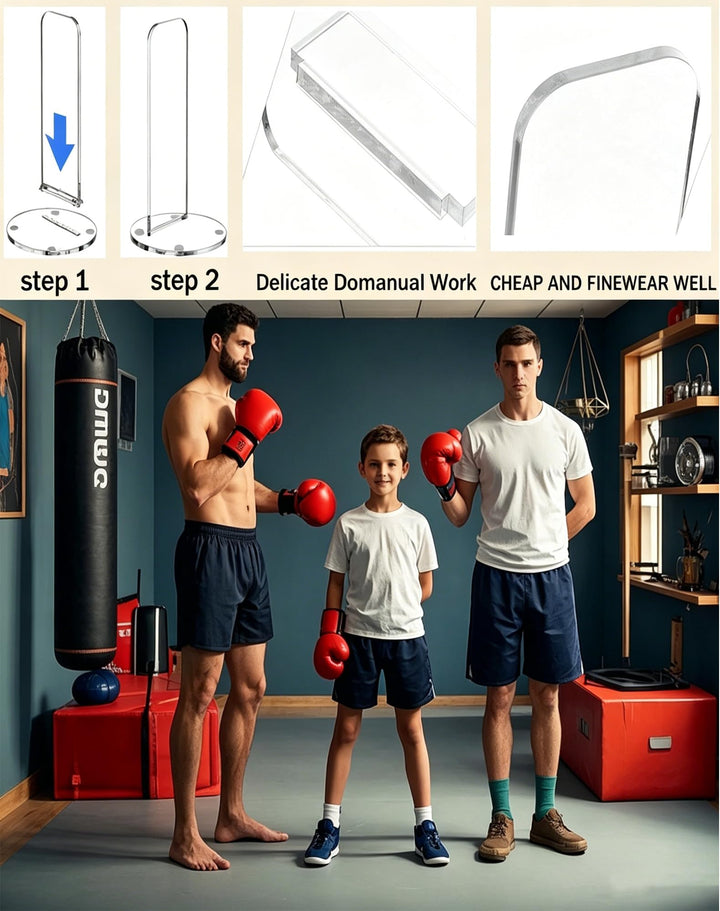 Acrylic Boxing Glove Display Stand, 2-Pack – view 2