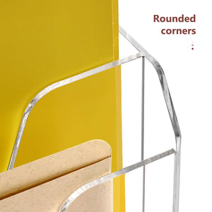 Acrylic Wall-Mount File & Mail Organizer, 2-Tier – Yosham